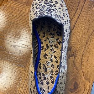 Rothys cheetah print loafer